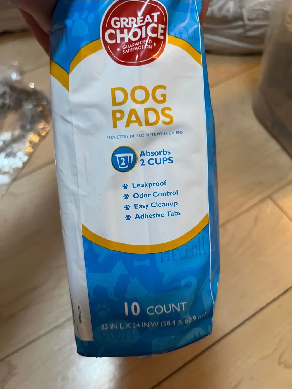 Blue Dog Pads - Leakproof Absorbent Pads (10 Count)